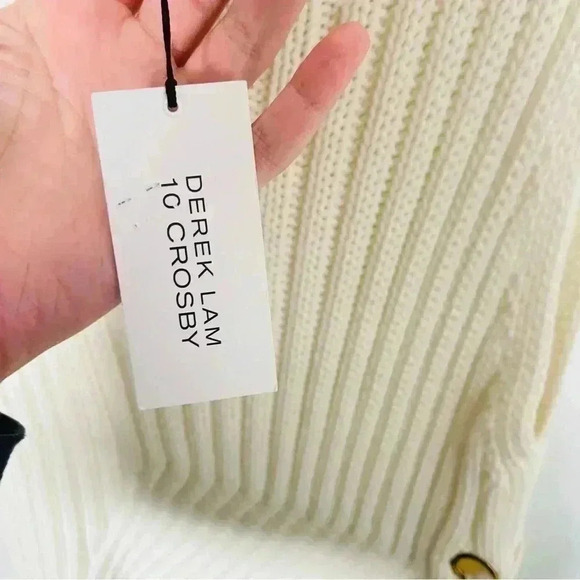 NWT Derek Lam 10 Crosby Sleeveless Ribbed-Knit Sweater - Picture 7 of 13